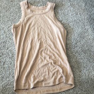 Women's Tan Sleeveless Top